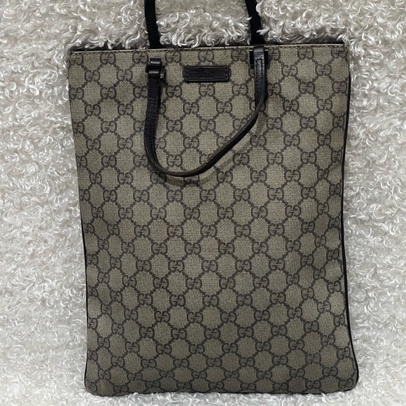 Gucci GG Plus Monogram Flat Vertical Tote - Picture 1 of 15